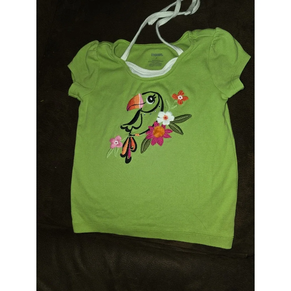 Gymboree wild for zebra outfit lot top shorts and‎ skirt size 4
